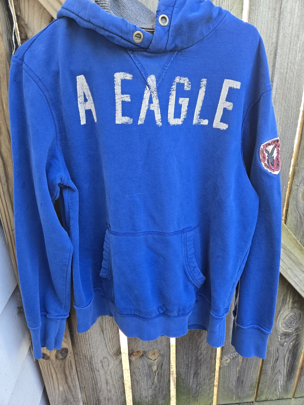 American Eagle Outfitters Royal Blue Pullover Hooded Sweatshirt